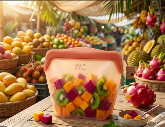 Reusable Leak-Proof Silicone Food Storage Bag