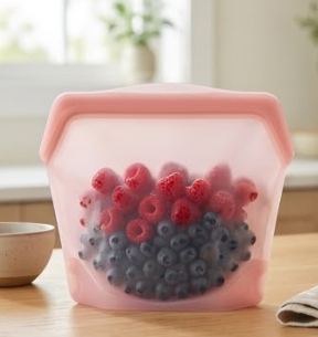 Reusable Leak-Proof Silicone Food Storage Bag