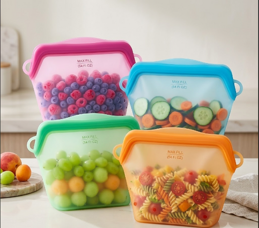 Reusable Leak-Proof Silicone Food Storage Bag