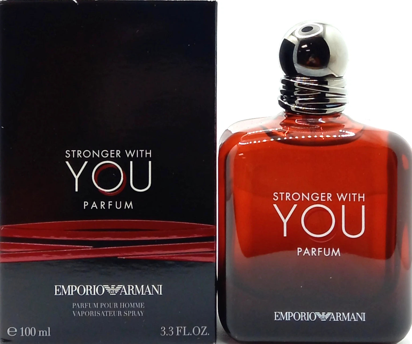 EMPORIO ARMANI STRONGER WITH YOU PARFUM SPRAY FOR MEN 3.3 Oz / 100 ml BRAND NEW!